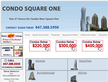 Tablet Screenshot of condosquareonesearch.com